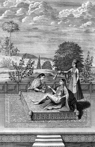 Mumtaz Mahal, the wife of Shah Jahan, illustration from 
